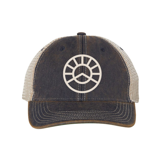 Clocked Out Old Trucker Hat - Navy